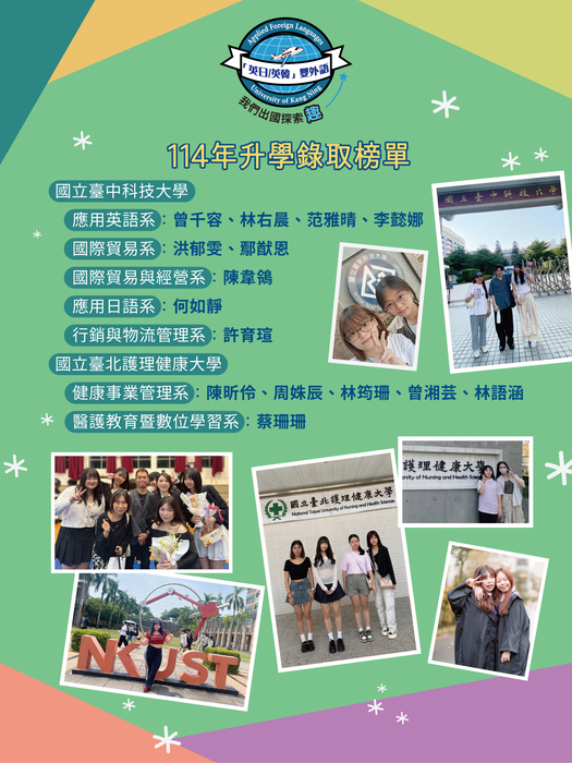 113畢業生升學榜單2